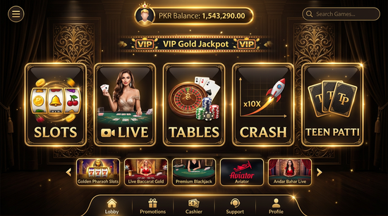 Main screen of Star Game casino page for PK players
